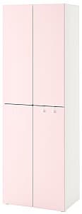 Детский шкаф IKEA Smastad/Platsa 60x40x180 Белый/Бледно-Розовый