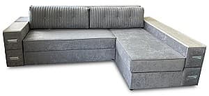 Угловой диван StarM Scarlet 3.10x1.70 Серый