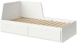 Кровать IKEA Flekke 2 ящика 80x200 Белый