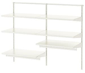 Стеллаж IKEA Boaxel 2 секции 125x40x101 Белый