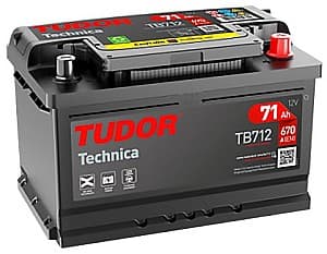 Автомобильный аккумулятор Exide TUDOR TB712 LB3 71A P+