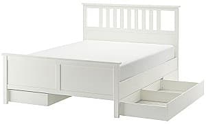 Кровать IKEA Hemnes Luroy 4 ящика для хранения 160х200 Белый