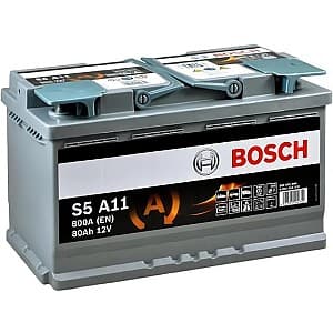 Автомобильный аккумулятор Bosch S5 AGM 12V 81Ah 800EN (0 092 S5A 110)