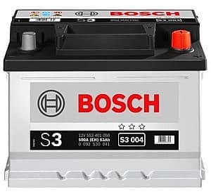 Автомобильный аккумулятор Bosch S3 12V 53Ah 500EN (0 092 S30 041)