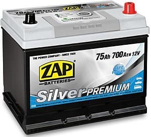 Acumulator auto ZAP 75 Ah Silver Premium Japan Cars