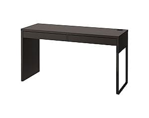 Masa de birou IKEA Mick black brown 142x50 cm