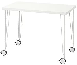Офисный стол IKEA Linnmon/Krille 100x60 Белый