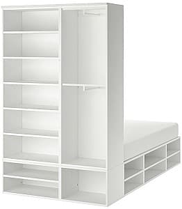 Кровать IKEA Platsa с местом для хранения 140x244x223 Белый