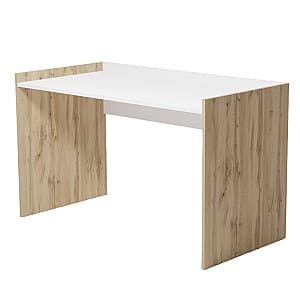 Masa de birou Smartex Tab (130cm) White/Dark Oak