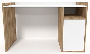 Офисный стол Smartex Tab Classic 110 Белый/Темный Дуб