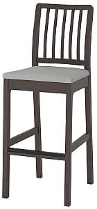 Деревянный стул IKEA Ekedalen 75см Темно-Коричневый/Оррста Серый