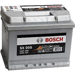 Автомобильный аккумулятор Bosch 63AH 610A(EN) (S5 005)