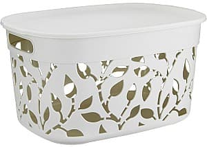 Ящик для хранения M Plastika Flora White М2363