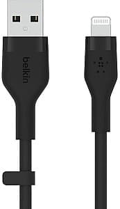 USB сablu Belkin USB-A to Lightning Black (CAA008BT3MBK)