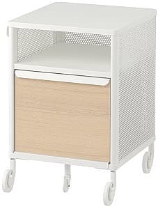 Comoda IKEA Bekant cu rotile/plasa de sarma 41x61 Alb