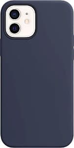 Чехол Apple Silicon Case Premium for iPhone 12/12 Pro Deep Navy