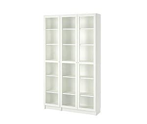 Витрина IKEA Billy/Oxberg стеклянные дверцы 120x30x202 Белый