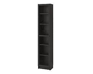 Витрина IKEA Billy/Oxberg 40x30x202 Черно-коричневый