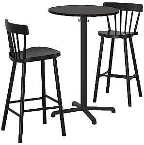 Set de masa si scaune IKEA Stensele/Norraryd Antracit/Antracit/Negru