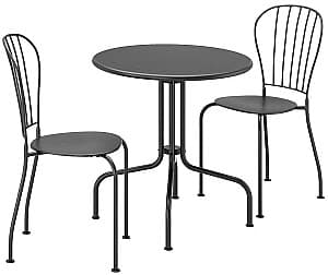Set de mobila de grădină IKEA Lacko 2 scaune Gri