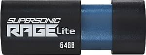 Накопитель USB PATRIOT Supersonic Rage Lite 64GB Black