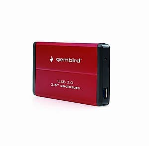  Gembird External case for 2.5 SATA HDD Red (EE2-U3S-2-R)