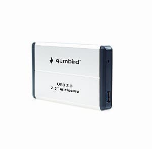 Внешний жёсткий диск Gembird External case for 2.5 SATA HDD Silver (EE2-U3S-2-S)