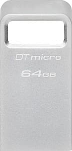 Накопитель USB Kingston 64GB DataTraveler Micro Silver