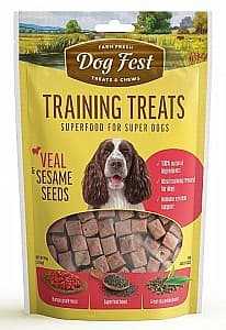 Snackuri pentru câini Dog Fest Training treats Veal & Sesame seeds 90g