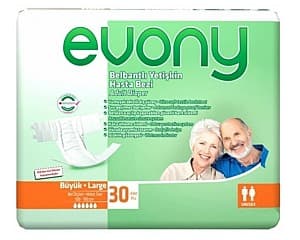 Scutece pentru maturi Evony N3 Large 30 buc (8690536804085)