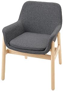 Кресло IKEA Vedbo Береза/Гуннаред Средне-Серый