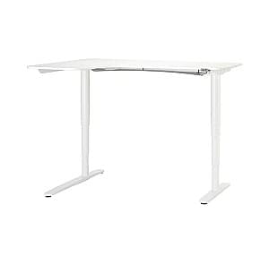 Masa de birou IKEA Bekant electro/colt stanga 160x110 Alb