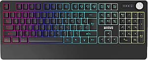 Tastatura pentru gaming MARVO K660 Gaming US LED Rainbow Black