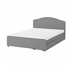 Кровать IKEA Hauga Vissle grey 140x200