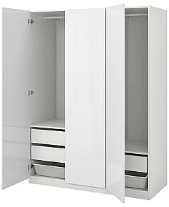Шкаф IKEA Pax 150x60x201 Белый/Fardal Lucios(Белый)