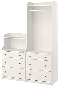 Прихожая IKEA Hauga открытый шкаф/1 полка 139x46x199 Белый