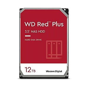 HDD WESTERN DIGITAL 3.5" HDD 12.0TB-SATA-256MB Red Plus NAS (WD120EFBX)