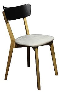 Деревянный стул MobiCasa Urbano Натуральный(Коричневый)/Венге(Коричневый)/Topaz 03(Серый)