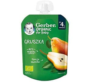 Пюре для детей Gerber Органическая груша (4 мес+) 80 гр