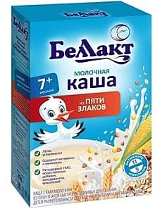 Каши для детей Беллакт молочная из 5 злаков 250г