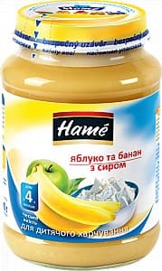 Piure pentru copii Hame Mere și banane cu brânză 190g