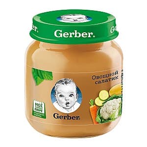 Пюре для детей Gerber овощной салат 130г (12223679)