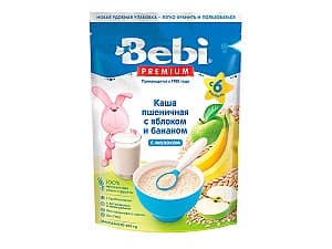 Каши для детей Bebi Premium пшеничная с яблоком и бананом