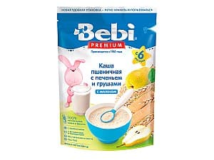 Каши для детей Bebi Premium пшеничная с печеньем и грушей