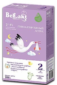 Lapte praf Bellact Hypoallergenic Active 2 6-12 luni 300 g