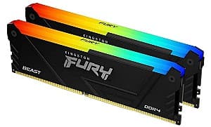 Оперативная память Kingston Fury Beast DDR4 RGB 2x16GB (KF432C16BB12AK2/32)