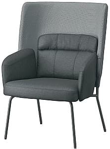 Кресло IKEA Bingsta высокая спинка Виссле темно-серый/Кабуса Темно-серый