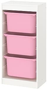 Стеллаж IKEA Trofast 46x30x94 Белый/Розовый