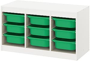 Стеллаж IKEA Trofast 99x44x56 Белый/Зеленый