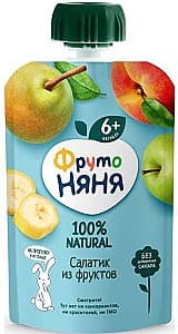 Пюре для детей ФрутоНяня Салатик из 4 фруктов (6+) 90г